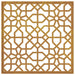 Decor perete de grădină 55x55 cm, design maur, oțel Corten - WALTI WALTI