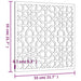 Decor perete de grădină 55x55 cm, design maur, oțel Corten - WALTI WALTI