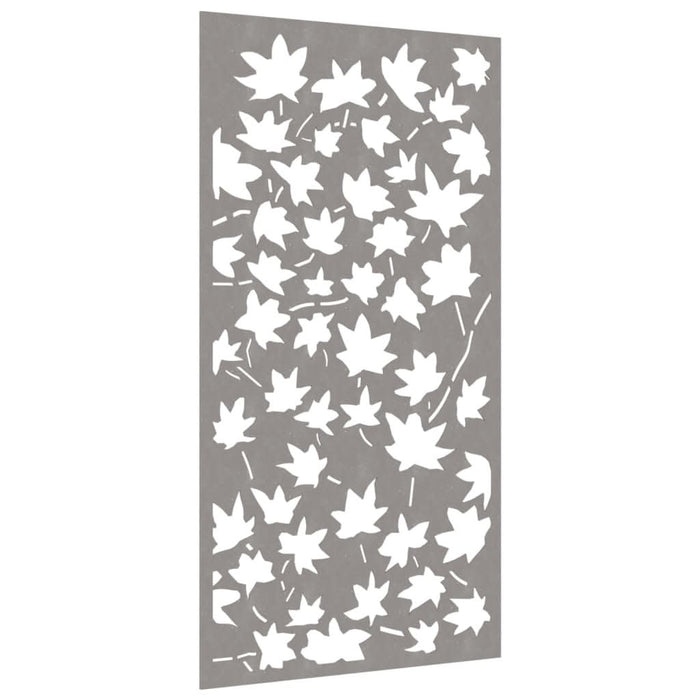 Decor de perete 105x55 cm design frunze arțar oțel Corten - WALTI WALTI