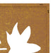 Decor de perete 105x55 cm design frunze arțar oțel Corten - WALTI WALTI