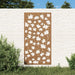 Decor de perete 105x55 cm design frunze arțar oțel Corten - WALTI WALTI