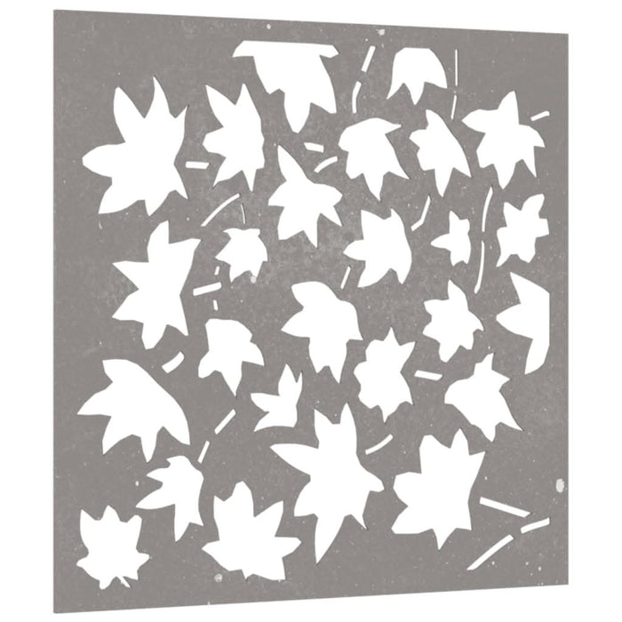 Decorațiune perete grădină, 55x55cm, oțel corten, frunze arțar - WALTI WALTI