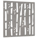 Decor perete de grădină 55x55 cm design bambus oțel Corten - WALTI WALTI