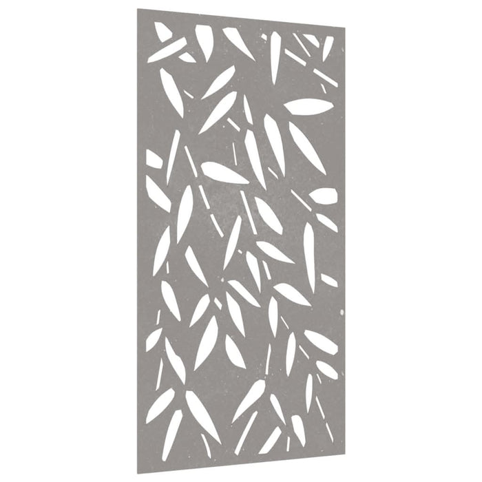 Decor de perete 105x55 cm design frunze bambus oțel Corten - WALTI WALTI