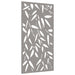 Decor de perete 105x55 cm design frunze bambus oțel Corten - WALTI WALTI