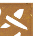 Decor de perete 105x55 cm design frunze bambus oțel Corten - WALTI WALTI