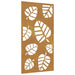 Decorație perete de grădină 105x55 cm design frunze oțel Corten - WALTI WALTI