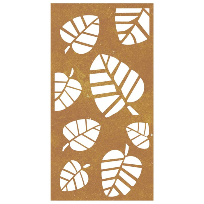 Decorație perete de grădină 105x55 cm design frunze oțel Corten - WALTI WALTI