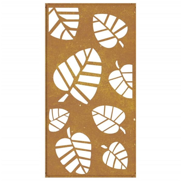 Decorație perete de grădină 105x55 cm design frunze oțel Corten - WALTI WALTI
