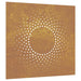 Decor perete de grădină 55x55 cm design soare oțel Corten - WALTI WALTI