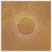 Decor perete de grădină 55x55 cm design soare oțel Corten - WALTI WALTI