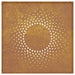 Decor perete de grădină 55x55 cm design soare oțel Corten - WALTI WALTI