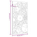 Decor perete grădină 105x55 cm design roți zimțare oțel Corten - WALTI WALTI