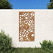 Decor perete grădină 105x55 cm design roți zimțare oțel Corten - WALTI WALTI