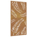 Decorație perete de grădină 105x55 cm design frunze oțel Corten - WALTI WALTI