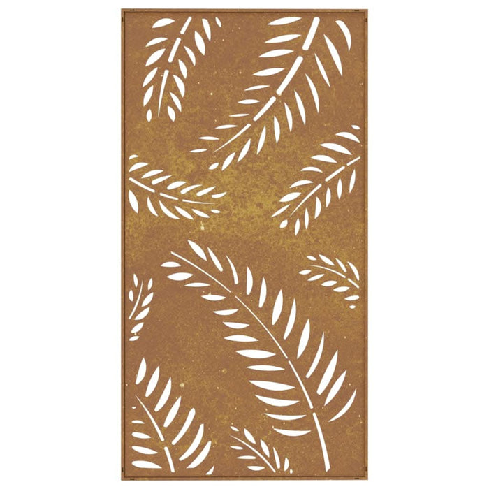 Decorație perete de grădină 105x55 cm design frunze oțel Corten - WALTI WALTI