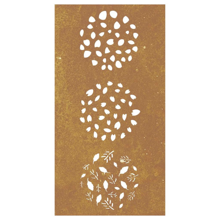 Decorație perete de grădină 105x55 cm design frunze oțel Corten - WALTI WALTI