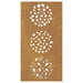 Decorație perete de grădină 105x55 cm design frunze oțel Corten - WALTI WALTI