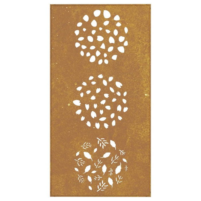 Decorație perete de grădină 105x55 cm design frunze oțel Corten - WALTI WALTI