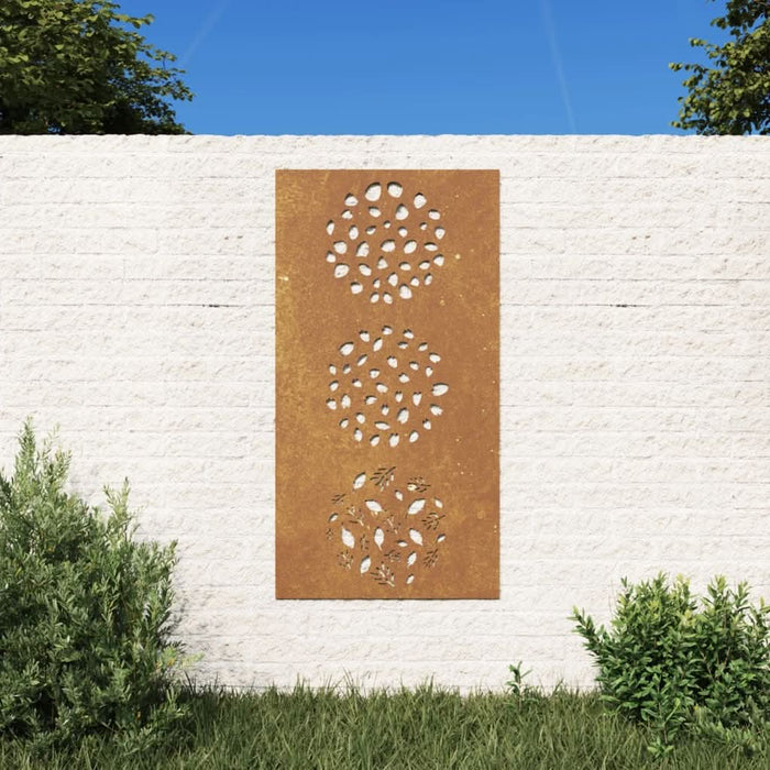 Decorație perete de grădină 105x55 cm design frunze oțel Corten - WALTI WALTI