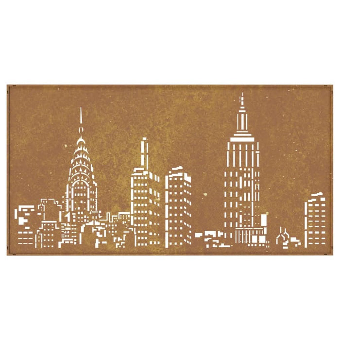 Decor perete de grădină 105x55 cm design orizont oțel Corten - WALTI WALTI