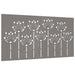 Decorație perete de grădină 105x55 cm design flori oțel Corten - WALTI WALTI
