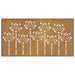Decorație perete de grădină 105x55 cm design flori oțel Corten - WALTI WALTI