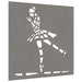 Decor perete de grădină 55x55 cm design balerină oțel Corten - WALTI WALTI