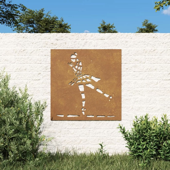 Decor perete de grădină 55x55 cm design balerină oțel Corten - WALTI WALTI