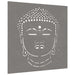Decor perete de grădină 55x55 cm design cap Buddha oțel Corten - WALTI WALTI