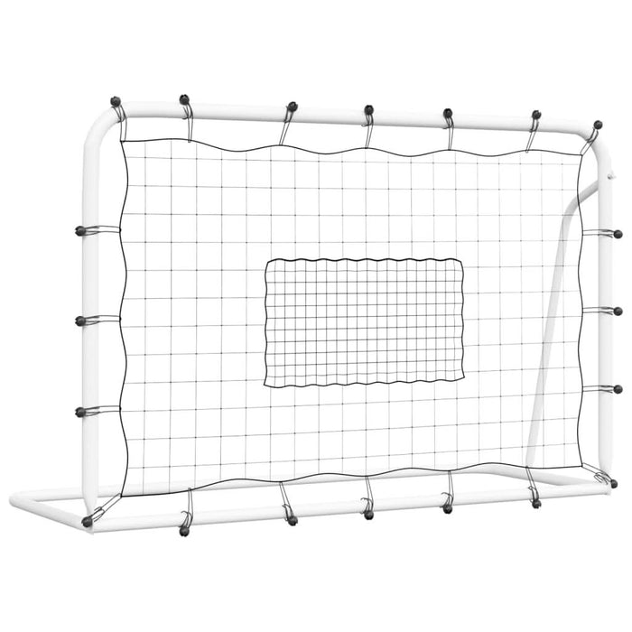 Poartă de fotbal cu plasă, alb și negru, 184x61x123 cm, oțel/PE - WALTI WALTI
