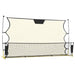 Plasă rebounder fotbal, negru și galben 183x85x120 cm poliester - WALTI WALTI