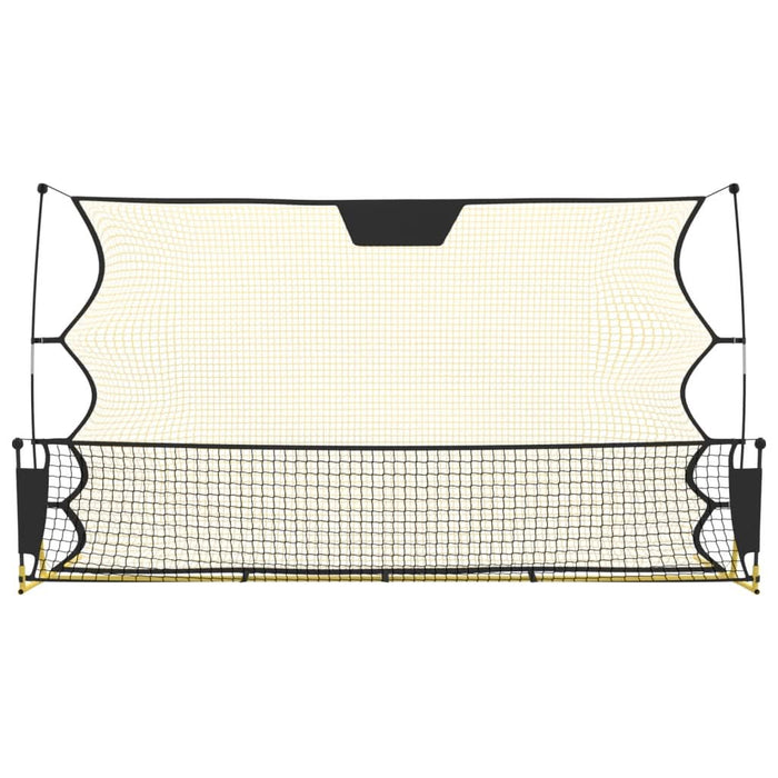 Plasă rebounder fotbal, negru și galben 183x85x120 cm poliester - WALTI WALTI