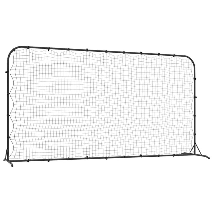 Plasă de ricoșeu fotbal, negru, 366x90x183 cm, HDPE - WALTI WALTI