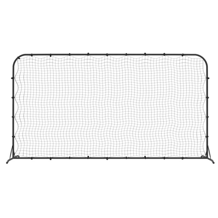 Plasă de ricoșeu fotbal, negru, 366x90x183 cm, HDPE - WALTI WALTI