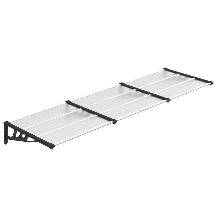 Copertină de ușă, negru și transparent 297,5x90 cm policarbonat - WALTI WALTI