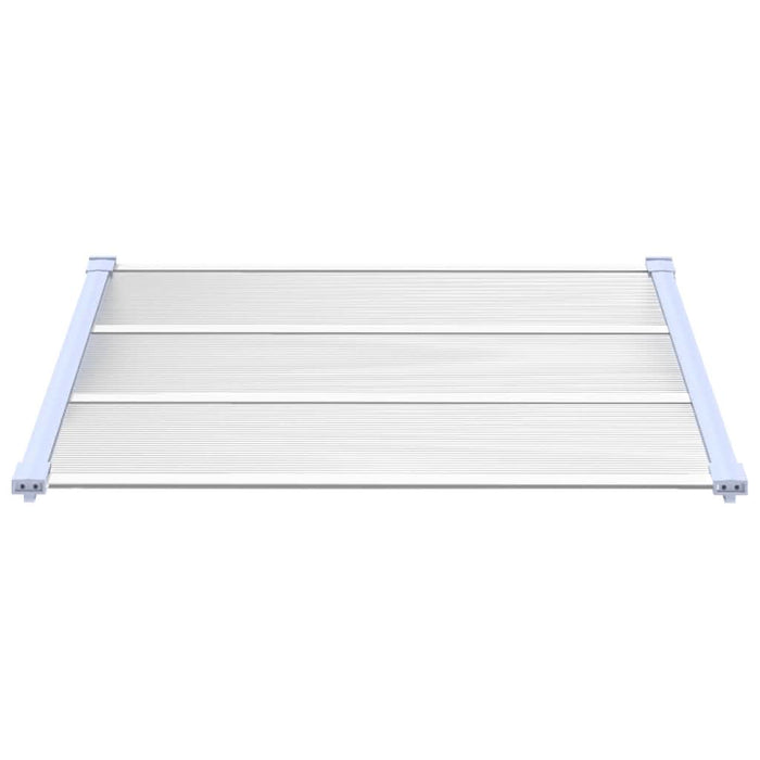 Copertină de ușă, gri și transparent, 122x90 cm, policarbonat - WALTI WALTI