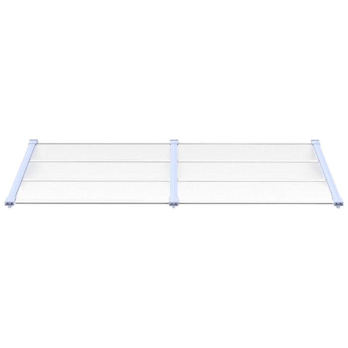 Copertină de ușă, gri și transparent, 199x90 cm, policarbonat - WALTI WALTI