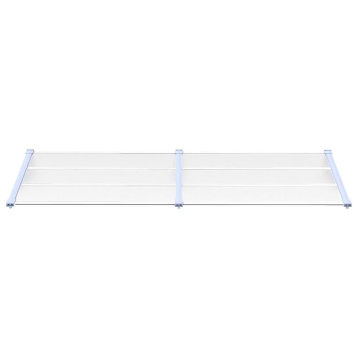 Copertină de ușă, gri și transparent, 239x90 cm, policarbonat - WALTI WALTI