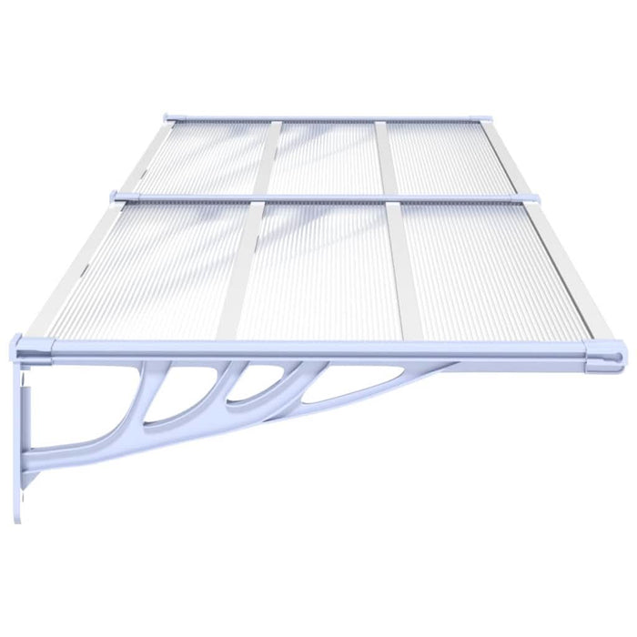 Copertină de ușă, gri și transparent, 239x90 cm, policarbonat - WALTI WALTI
