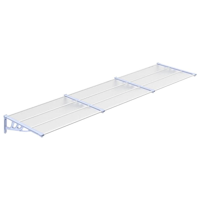 Copertină de ușă, gri și transparent, 358,5x90 cm, policarbonat - WALTI WALTI
