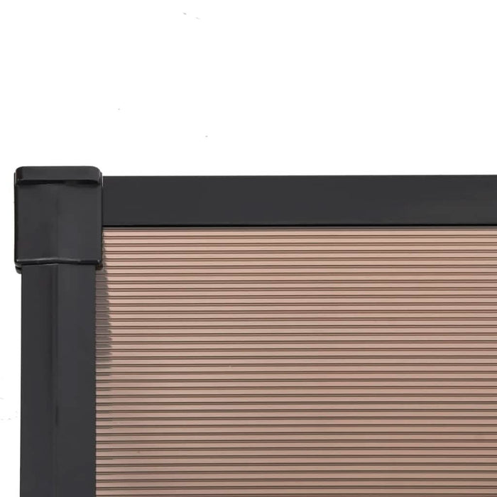 Copertină de ușă, negru, 297,5x90 cm, policarbonat - WALTI WALTI