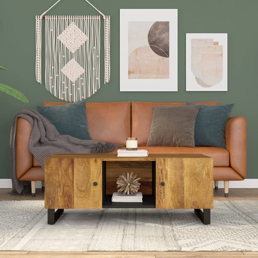 Măsuță de cafea, 100x54x40 cm, lemn masiv mango/lemn prelucrat - WALTI WALTI