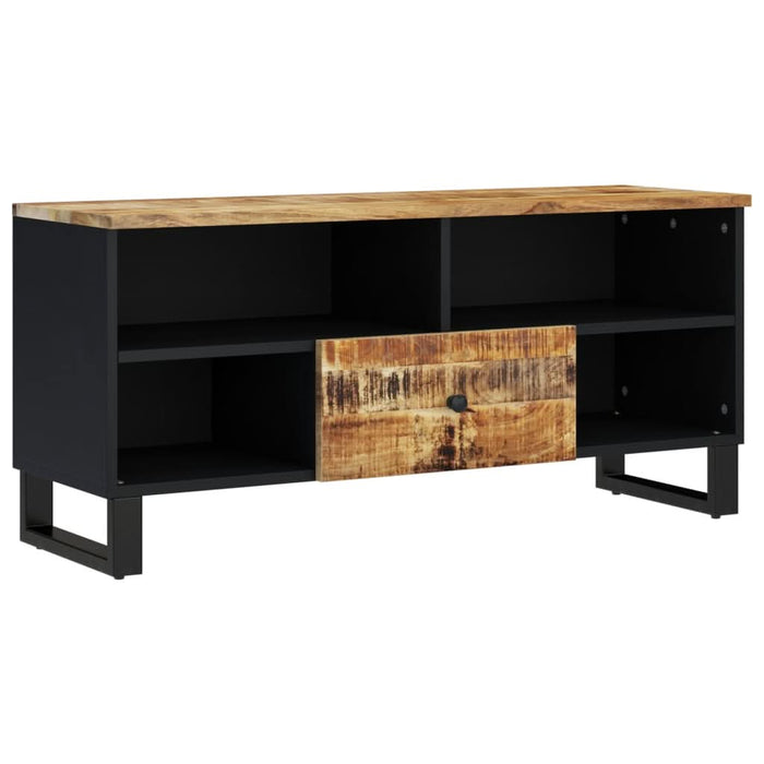 Dulap TV, 100x33x46 cm, lemn masiv de mango și lemn prelucrat - WALTI WALTI