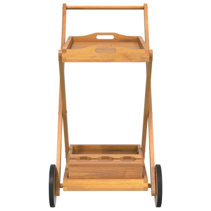 Cărucior pentru ceai, 54x87x90 cm, lemn masiv de acacia - WALTI WALTI