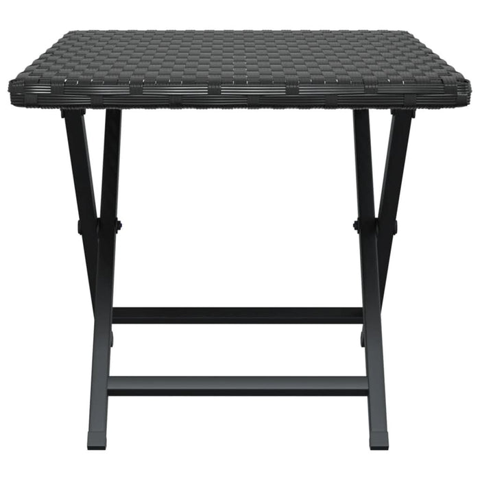Masă de bistro pliabilă, negru, 45x35x32 cm, poliratan - WALTI WALTI
