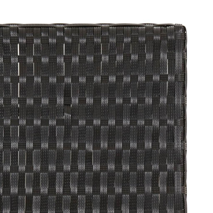 Masă de bistro pliabilă, negru, 45x35x32 cm, poliratan - WALTI WALTI