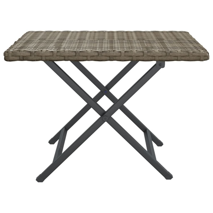 Masă de bistro pliabilă, gri, 45x35x32 cm, poliratan - WALTI WALTI