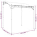 Copertină, crem, 2x2,3 m, 180 g/m², material textil și oțel - WALTI WALTI
