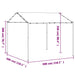 Cort pavilion, antracit, 3x3 m, oțel și material textil - WALTI WALTI